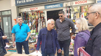 Ο Ν. Σοφιανός & ο Χ. Βουρδουμπάς συνομιλούν με καταστηματάρχες της περιοχής